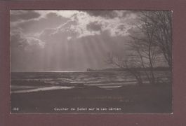 LAC LEMAN - Coucher de soleil - 1913