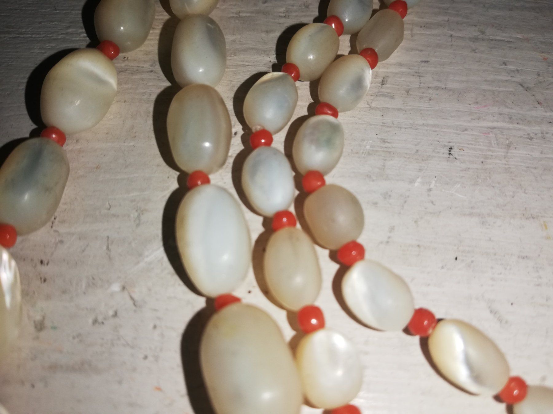 Catenine: Kette Perlmutt Koralle Silber 800 – Usato da Aarburg venduto da Emelie 2