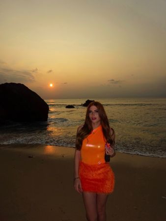 Zweiteiler orange
