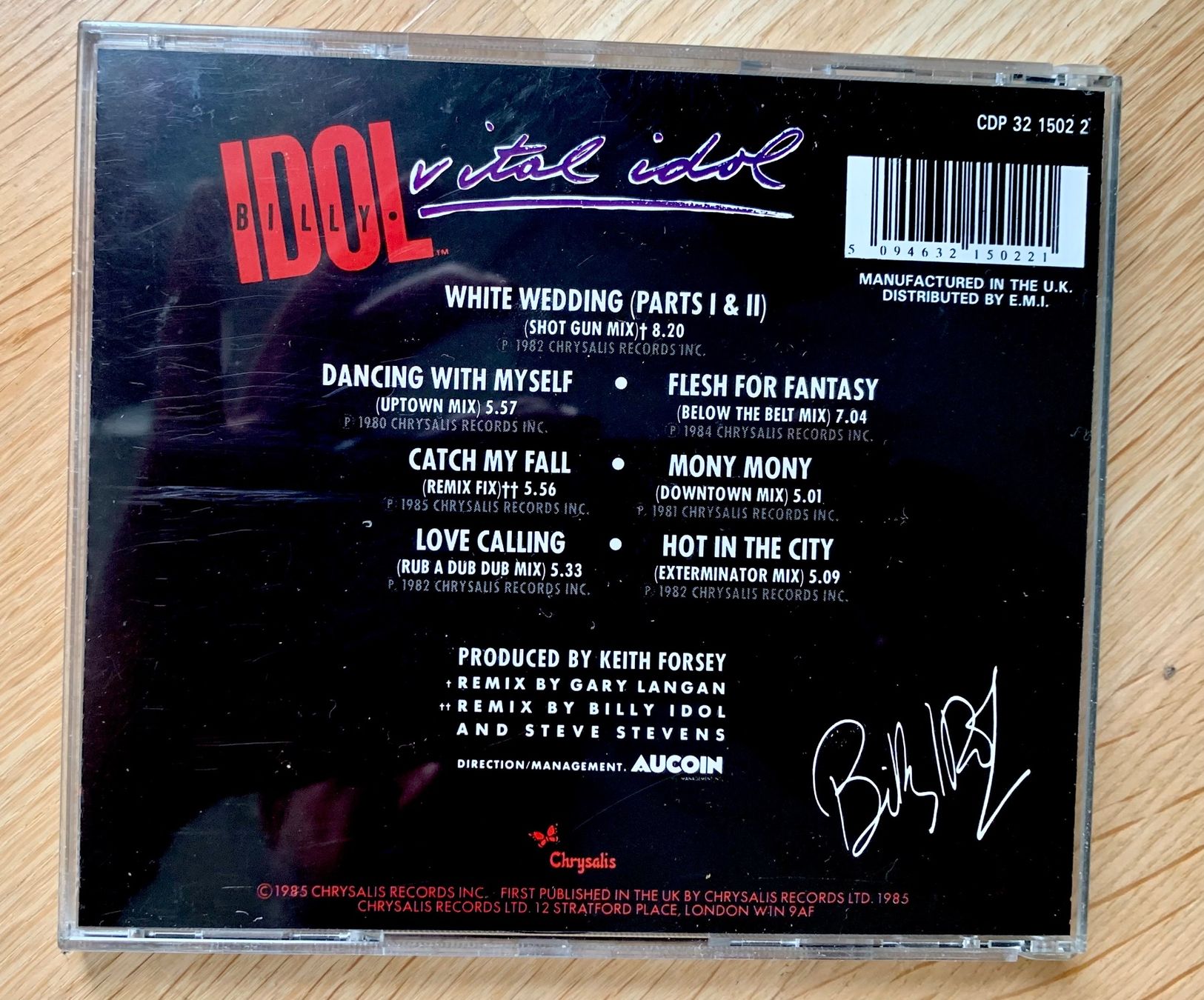 CD: Billy Idol Vital Idol – Usato da Zürich venduto da Fieber 2