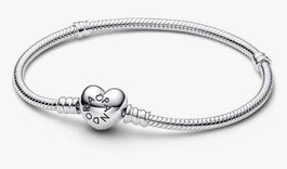Bracelet Chaîne Cœur & Serpent Pandora 20 cm
