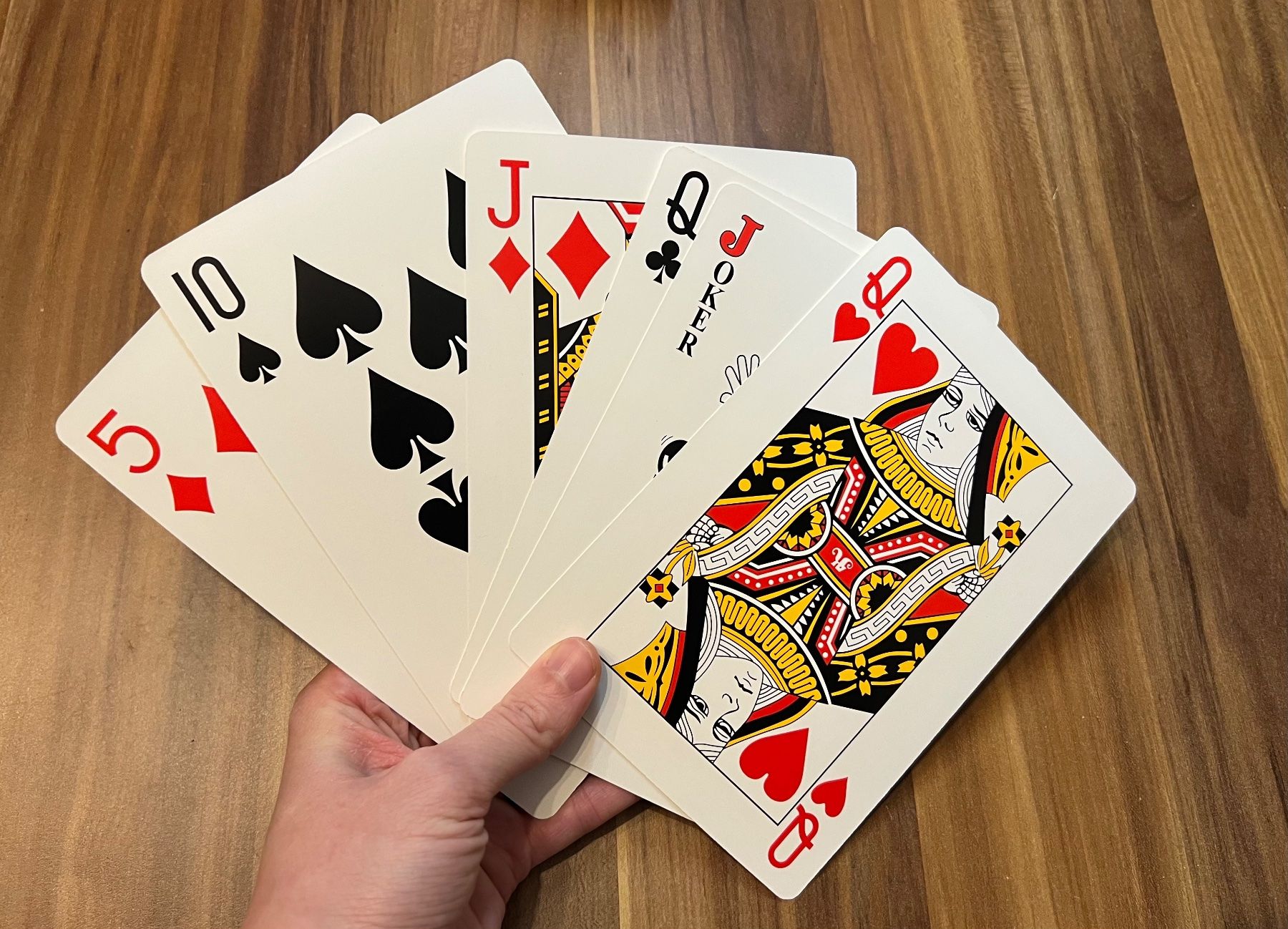 Giochi: 54 MAXI PLAYING CARDS 11.5 x 16.5 cm – Usato da chiasso venduto da Wulli 1