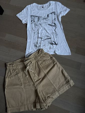 Sommer Set: Rebello Bambus T-Shirt + Shorts beige