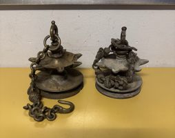 2 stk. Skulpturen aus Messing 