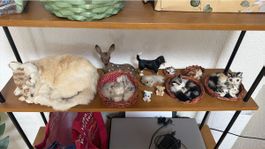 Kätzchen-Trio im Korb, Deko-Figuren, Kuschelig & Süss!