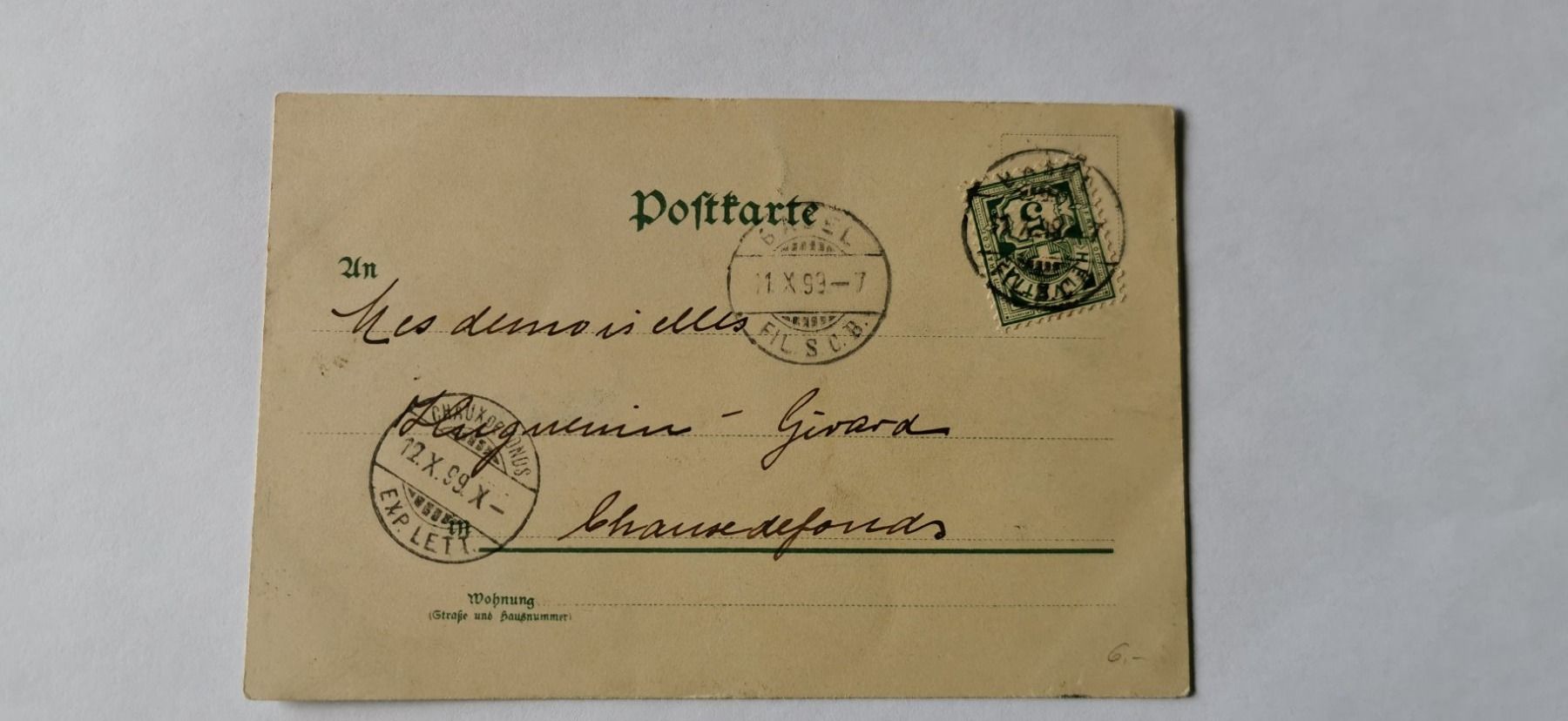 Tous les timbres: Postkarte 1899 – D'occasion à Aadorf par Chnorli-Furz