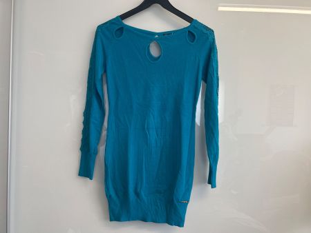 Pullover Lang Figurbetont mit Spitze 1 Size Neu