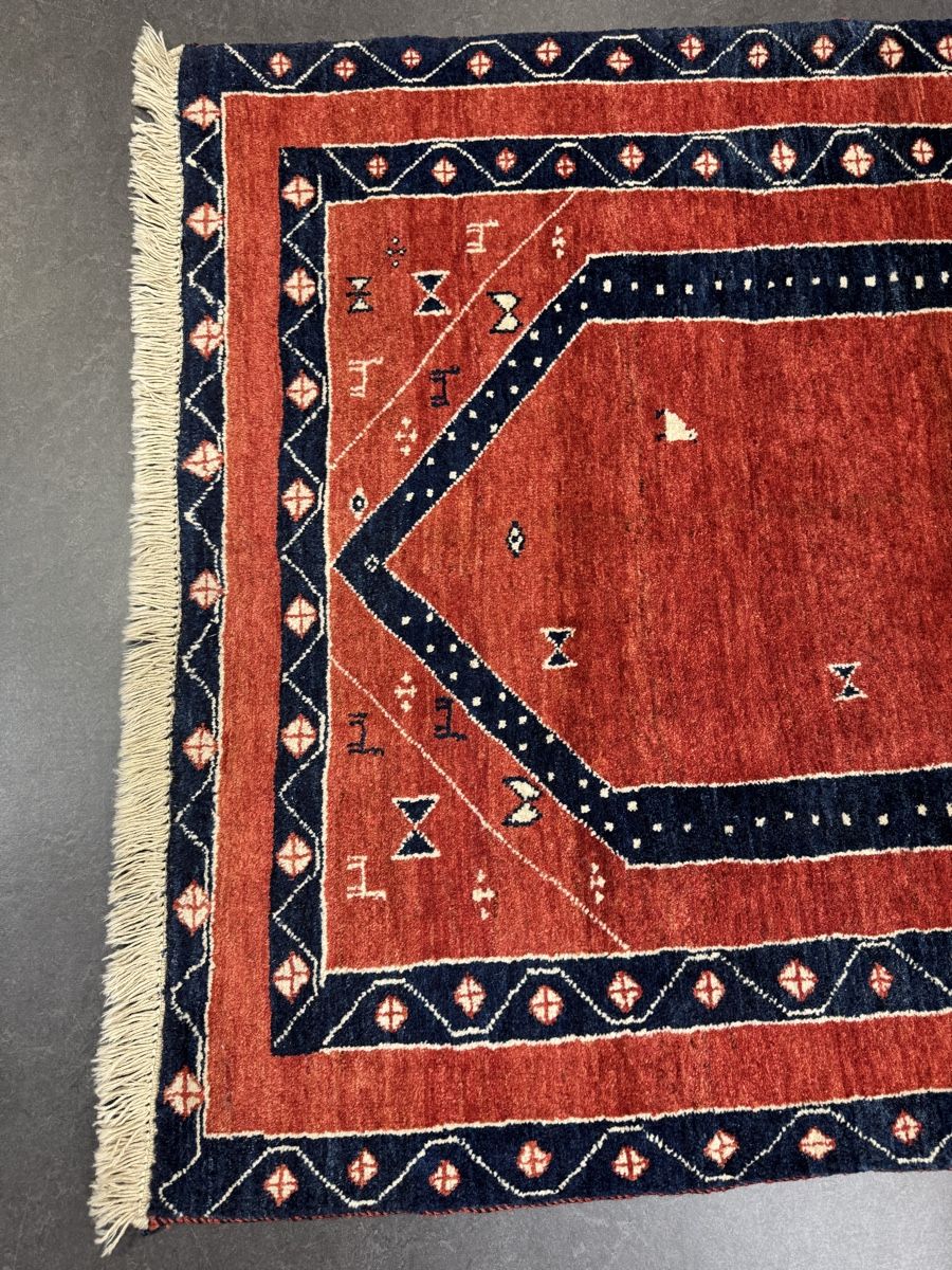 Tappeti: Gabbeh rot / dunkelblau – Nuovo (secondo la descrizione) da Liestal venduto da galerie_nategh 2