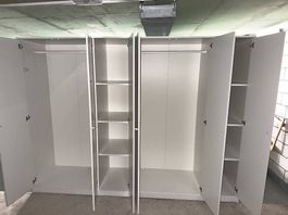 Two identical wardrobes 