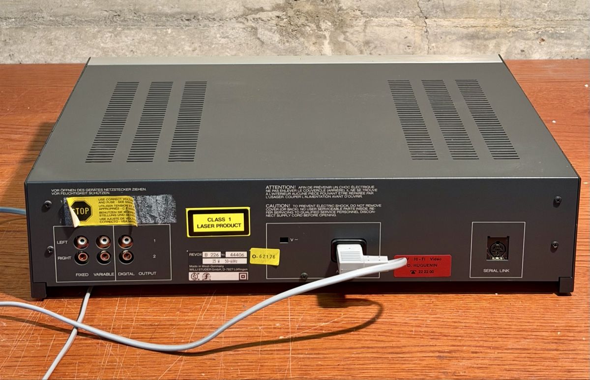 Revox Multimediaplayer & Streamer: REVOX B 226 CD PLAYER – Gebraucht aus Lausanne von artnouveau04 5