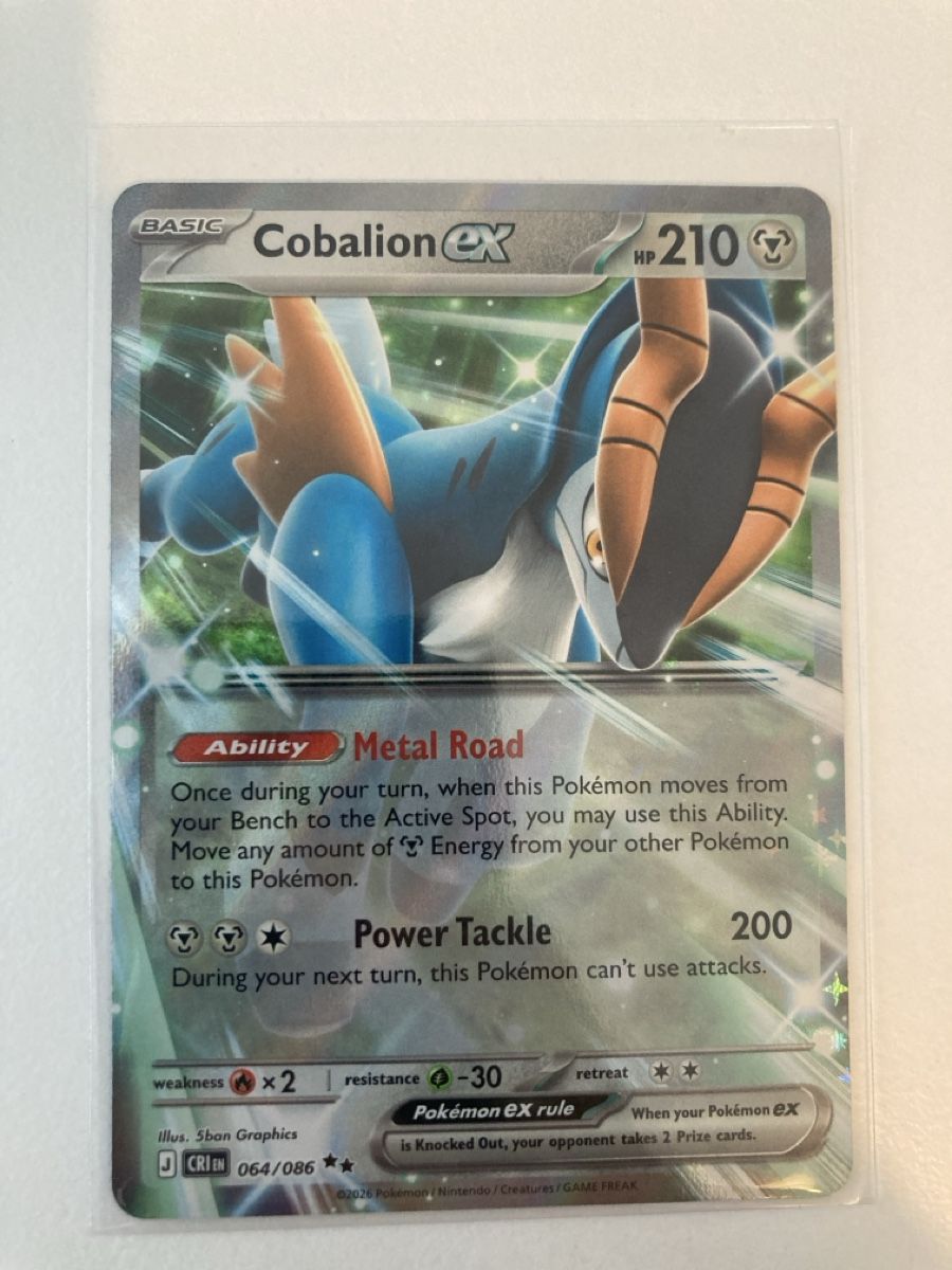 Pokémon Carte collezionabili: Cobalion ex 064/086 EN – Nuovo (secondo la descrizione) da Wohlen AG venduto da Liridon22