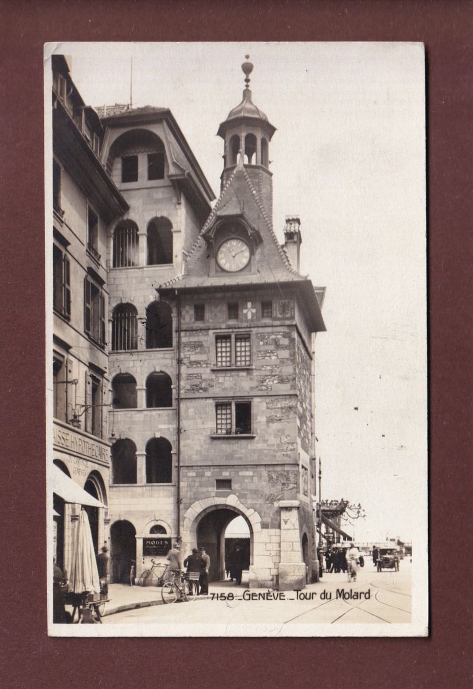 Ansichtskarten: GENEVE - Tour du Molard - 1926 – Gebraucht aus Pully von nicecards