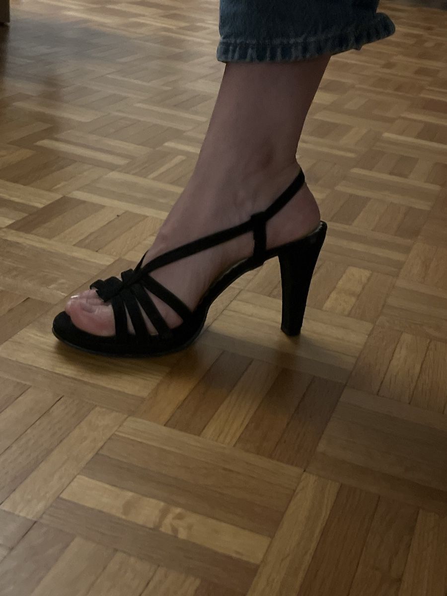 Scarpe da donna: Sandales noires à talons hauts, élégantes – Usato da Genève venduto da mar_mkc7 4