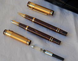 Kugelschreiber + Füller GoldMedal Duke Stylo bille et plume