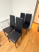 6x schwarze Esszimmerstühle