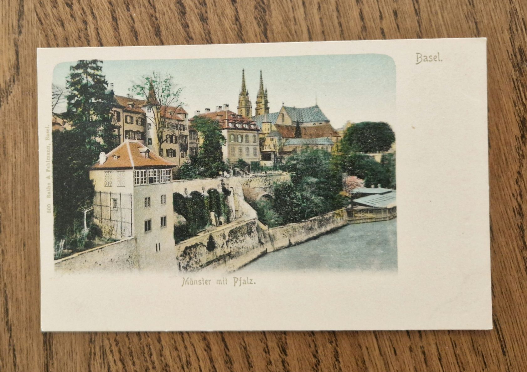 Cartoline postali: Basel,  Münster mit Pfalz – Usato da Ebikon venduto da Donar50