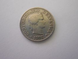 5 Rp. 1902 uralt  rar