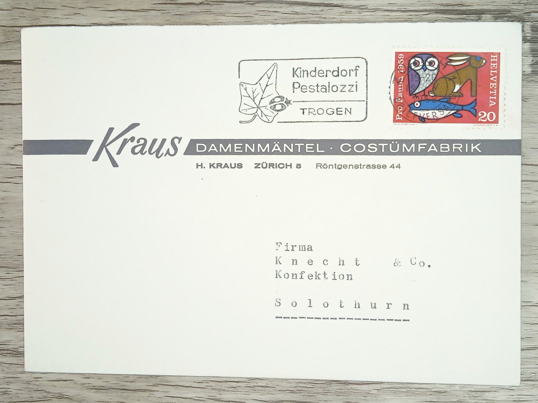 Tutti i francobolli: TR17 Enveloppe + Timbre Suisse 1968 – Usato da Cousset venduto da Patrick_Collections