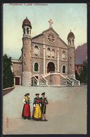 AK Montreux, Eglise catholique, 1911