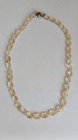 Collier vintage en CITRINE naturelle – Fermoir œil-de-tigre
