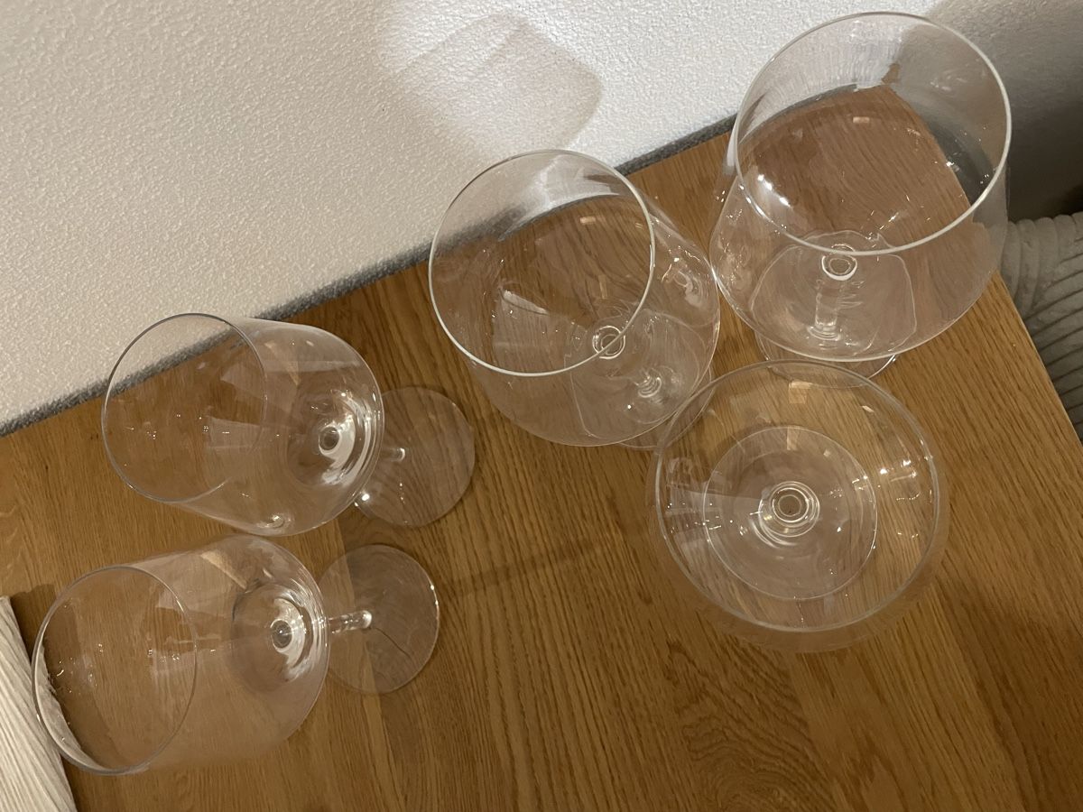 Bicchieri: 3 Rotwein-, 2 Weissweingläser – Usato da Herisau venduto da Daisy8613 1