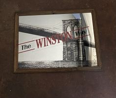 Winston Spiegel Brooklyn Bridge New York USA Deko Vintage