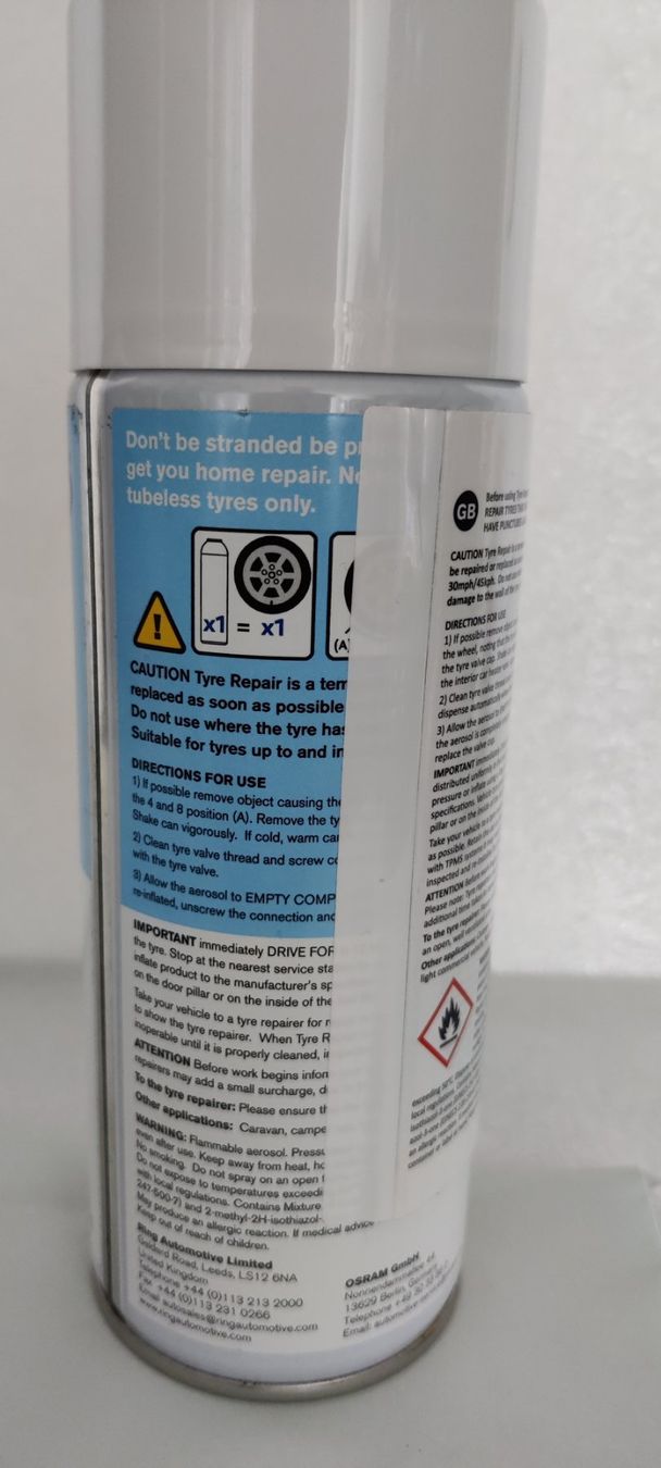 Tous les outils: Ring Notfall-Reifendichtmittel RTS5, 400 ml – Neuf avec emballage d'origine à Zürich par sendbad 1