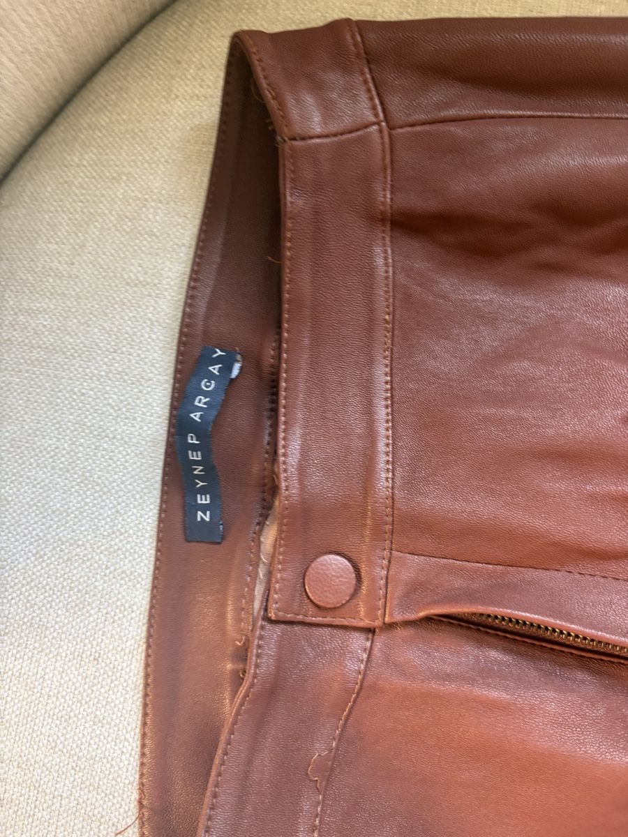 Pantaloni: Leather Pants Zeynep Arcay Brown Size FR 36/IT 40 – Usato da Zürich venduto da Charrua 1