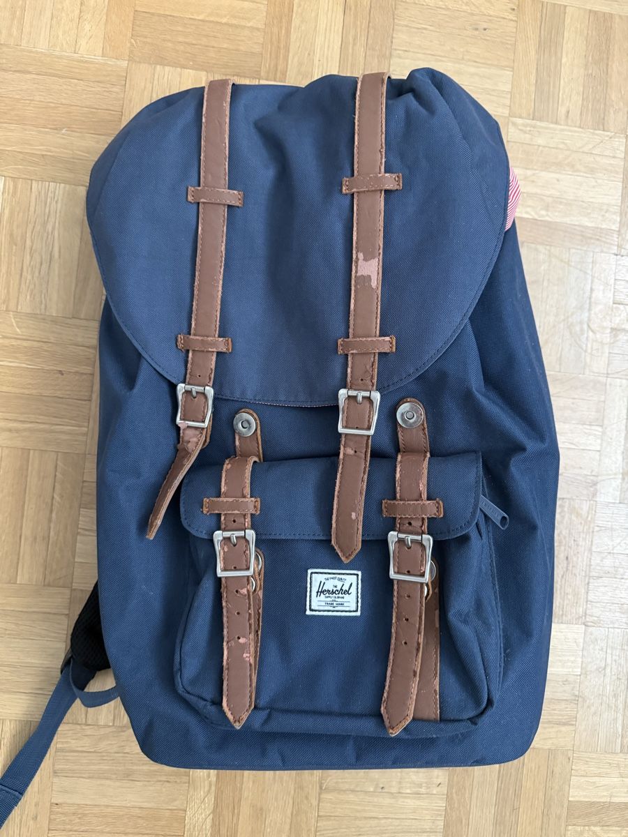 Herschel Zaini: Backpack Rucksack Herschel blue damaged with red pattern – Difettoso da Baden venduto da LucyPeckam32 2
