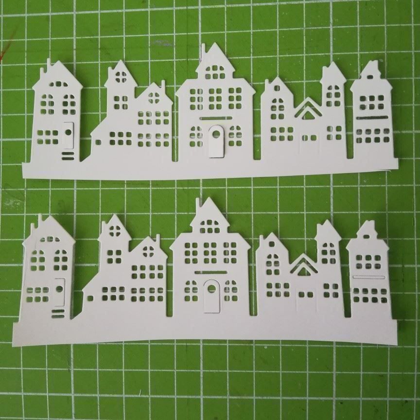 Schablonen: HÄUSER STANZSCHABLONE (A) – Neu und originalverpackt aus Affoltern am Albis von scrapbooking 1