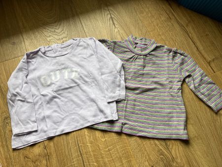 2 Baby Girl Tops 6-9M