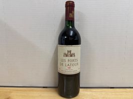 Rotwein Les Forts de Latour 1989 Pauillac Frankreich TOP RAR