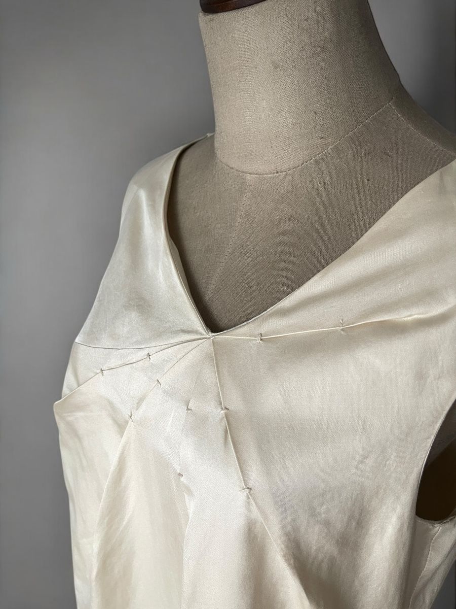 Max Mara Vestiti: Max Mara STUDIO Kleid Creme Beige, Gr. 40 MaxMara Seide – Usato da Zürich venduto da Recode.Fashion 3