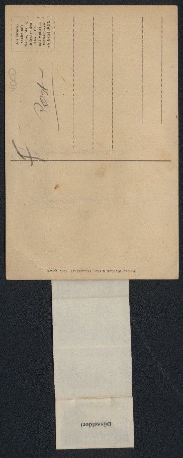 Cartoline postali: Leporello-AK Düsseldorf, Briefträger m – Usato da Berlin venduto da bartko-reher 1
