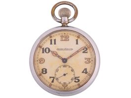 Jaeger WW2 vintage military open-face pocket watch uhr 😍