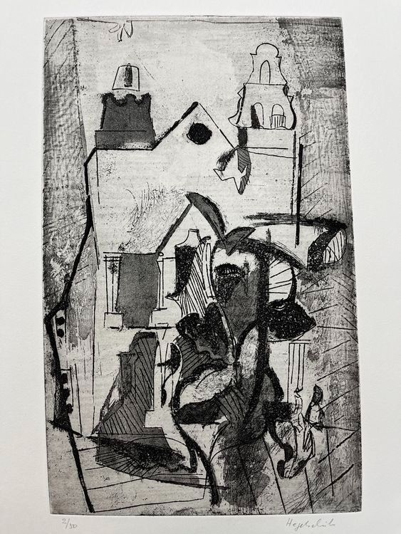 Arts picturaux & lithographies: Max Hegetschweiler RADIERUNG SIGNIERT NUMMERIERT – D'occasion à Gersau par grafik-kunst 3