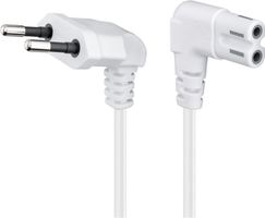 Goobay Anschlusskabel Eurostecker C7 abgewinkelt 3 m