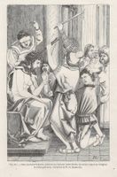 Antik Druck 1877 - Albrecht  Dürer, Jesus mit Dornen gekrönt