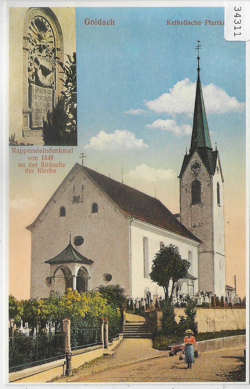 Ansichtskarten: Goldach SG - Katholische Pfarrkirche - Repro – Gebraucht aus Ettingen von Kartenplanet