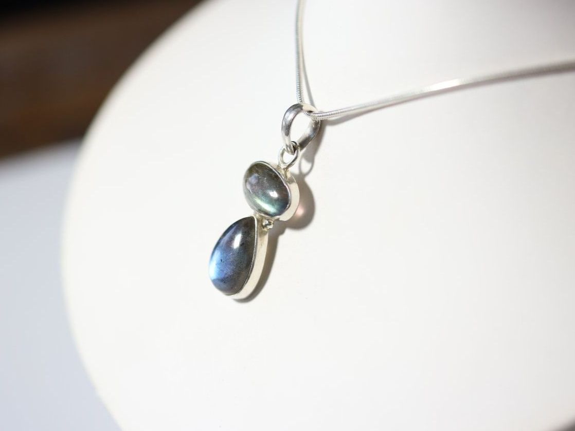 Anhänger: Pendentif / Anhänger 925 & Double Labradorit / Labradorite – Neu und originalverpackt aus Lausanne von Ory7 1
