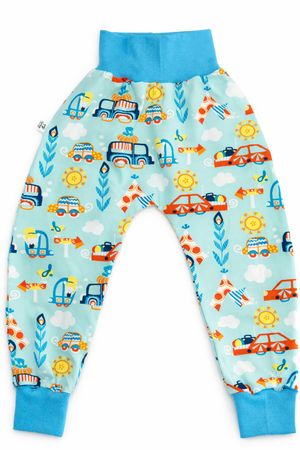 Pumphose mit Autos & Strandmotiv Gr.92/98 - NEU