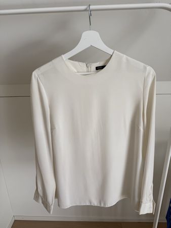 Damen Bluse, creme-weiss, Gr. M, zeitlos elegant!