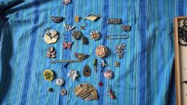 Broschen Anstecker Konvolut Vintage 