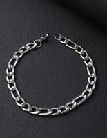 Edelstahl Armband 316L Gliederkette unterbrochen