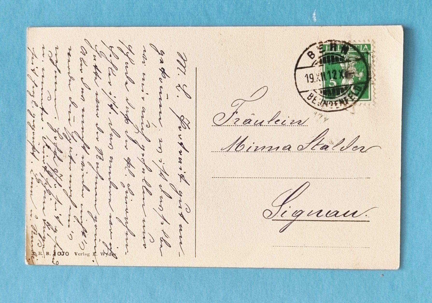 Ansichtskarten: Bern - Rodtmattstrasse - stark belebt - 1912 – Gebraucht aus Rothrist von RROENK 1