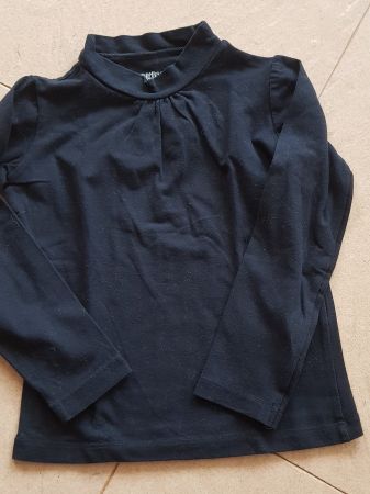 Pullover langarm Stehkragen schwarz Größe 108/ 4-5 Jahr