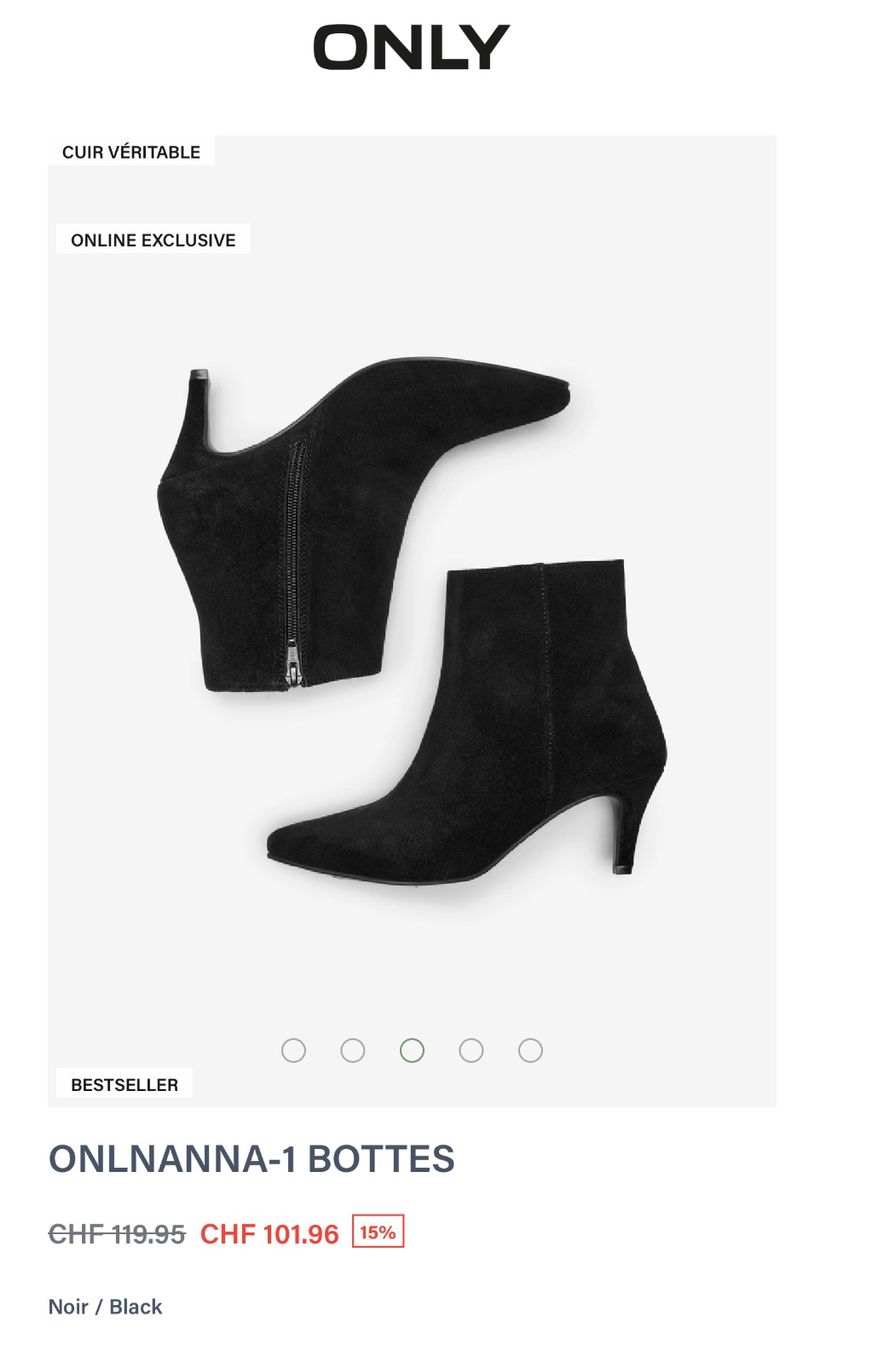 Only Scarpe da donna: ONLY 40 /NP120CHF Wildleder Schwarz – Nuovo (secondo la descrizione) da Kölliken venduto da Prscoo 1