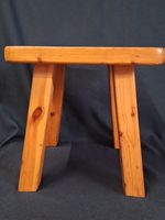 Vintage robuster Kieferholz Blumenhocker