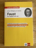 Lektürehilfe Faust Der Tragödie Erster Teil von Goethe neu