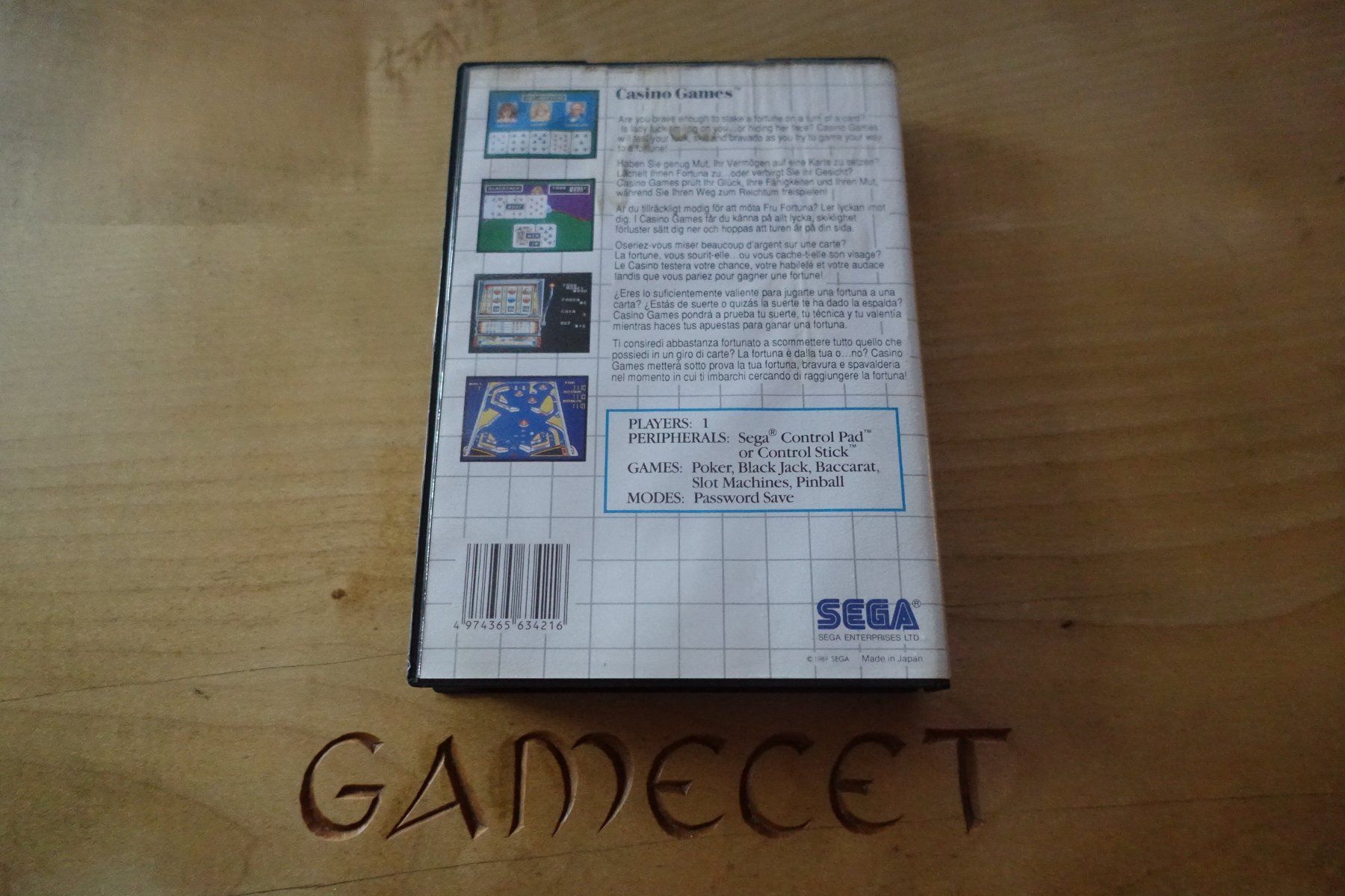 Sega Giochi: Casino Games – Usato da Steinach venduto da Gamecet 2